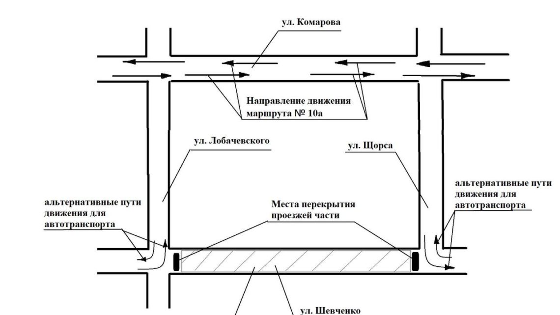 В Балаково в четверг и пятницу ограничат движение на улице Шевченко