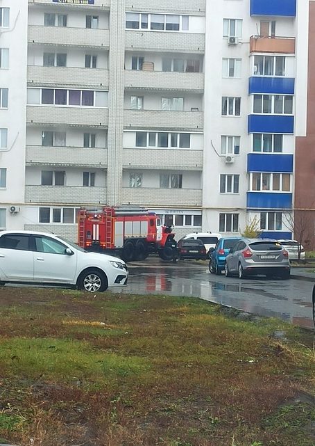В Балаково горел автомобиль и мусорный контейнер