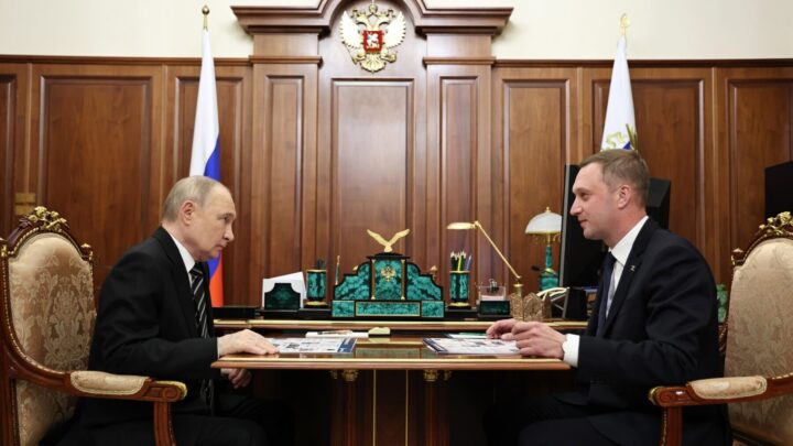 Владимир Путин встретился с губернатором Саратовской области Романом Бусаргиным