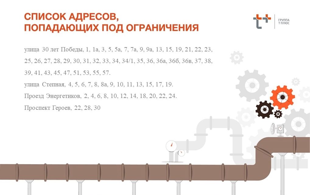 В Балаково «Т Плюс» сегодня отключит горячую воду на нескольких улицах