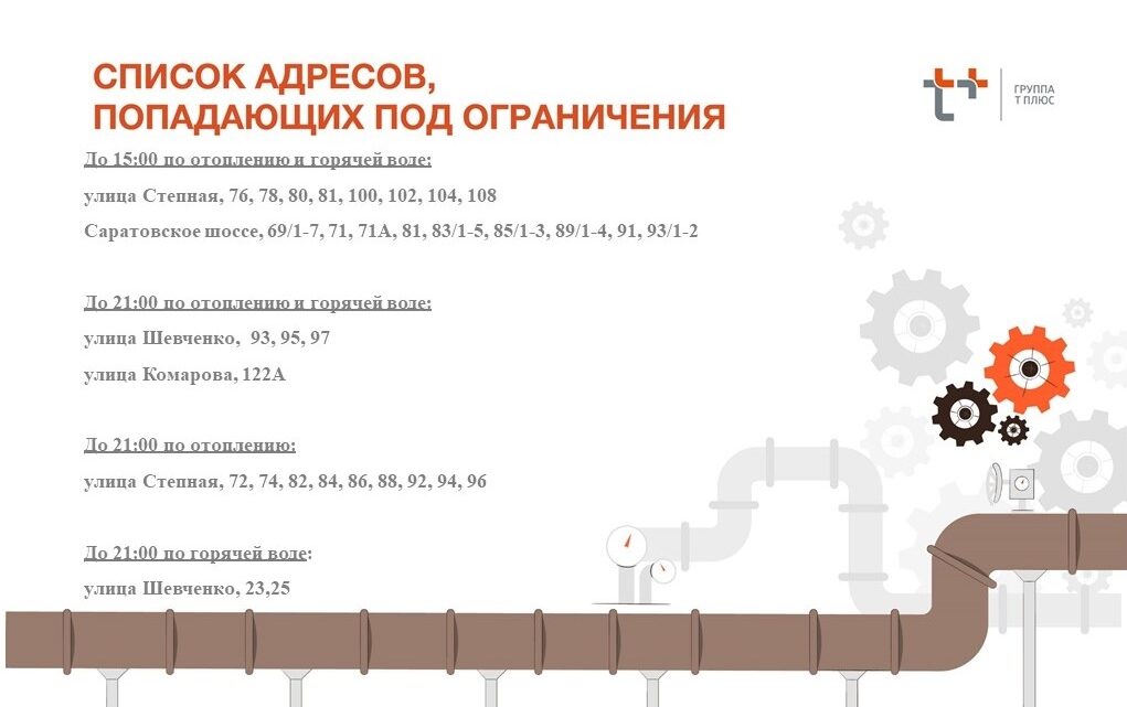 В Балаково отключили отопление и горячую воду на нескольких улицах