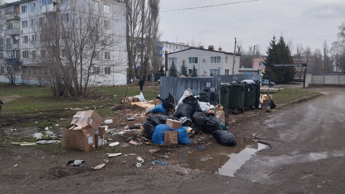 В Балаково обнаружили свалку перед «Комбинатом благоустройства»