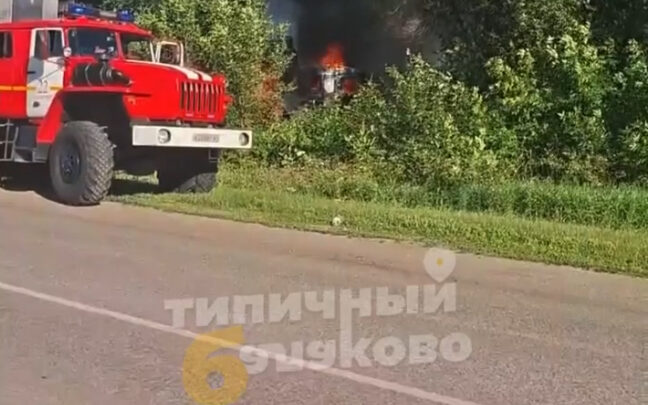 В Балаково горел КамАЗ