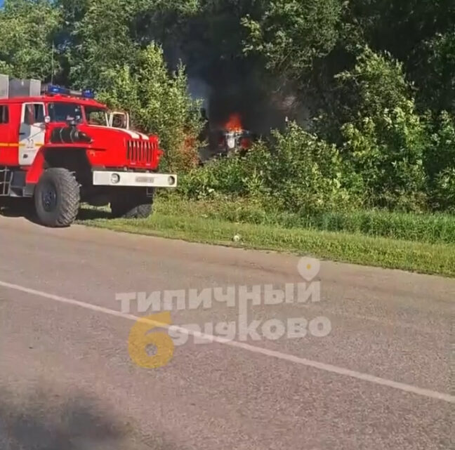 В Балаково горел КамАЗ