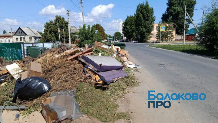 В Балаково контейнерные площадки завалены мусором, но их вычистят перед «большим визитом»?